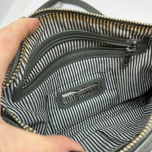 Rebecca Minkoff Original MAC Large Gray Leather Crossbody Bag - Picture 7 of 11